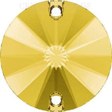 Zodiac Rivoli Sew on Crystals - Light Topaz
