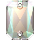 Zodiac Rectangle Sew on Crystal - AB
