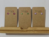 Earrings - Studs - Choose your colour and size