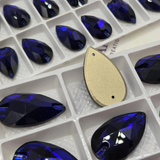 Zodiac Crystal Peardrop Sew on Stone - Cobalt Blue