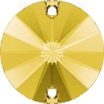 Zodiac Rivoli Sew on Crystals - Light Topaz
