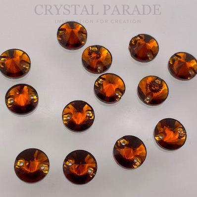 Zodiac Rivoli Sew on Crystals - Tangerine