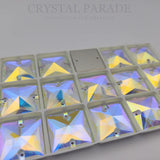 Zodiac Crystal Square Sew on Stone - AB