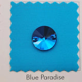 Zodiac Rivoli Sew on Crystals - Bermuda Blue