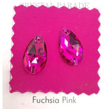 Zodiac Peardrop Sew on Crystals - Cerise