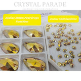 Zodiac Rivoli Sew on Crystals - Sunshine