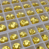 Zodiac Crystal Rivoli Sew on Stone - Citrine Yellow